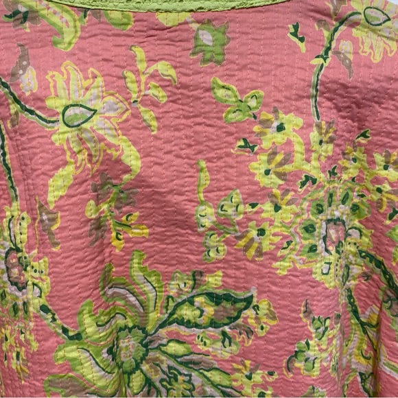 Provence D'Amour Reversible Jacket Women Size XL Cotton Quilted Eyelet Pink - Picture 4 of 9
